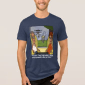 Eekhoornbestendige Mannen marine Tri-Blend Shirt (Voorkant)