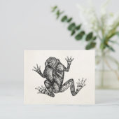  eekhoornboom - Sjabloon van reeptiel kikker Briefkaart (Staand voorkant)