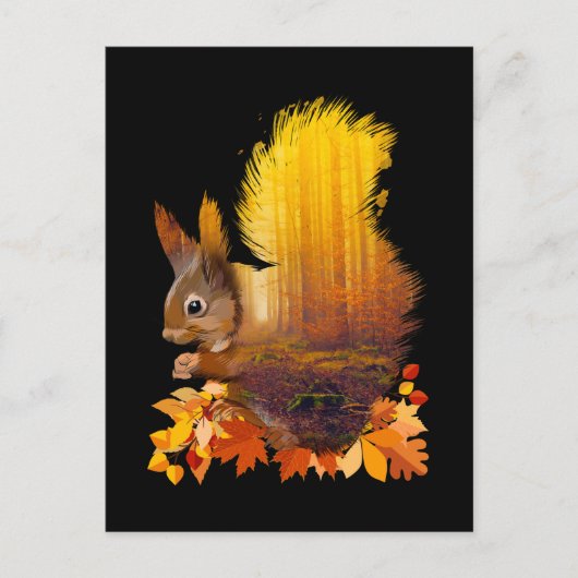 Eekhoornbos Dierenvriend Briefkaart (Voorkant)