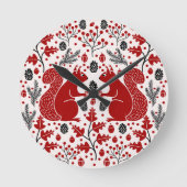 eekhoornbos ronde klok (Voorkant)