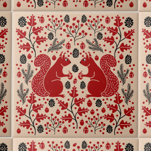 eekhoornbos tegeltje