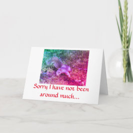 Eekhoornbriefkaart Kaart