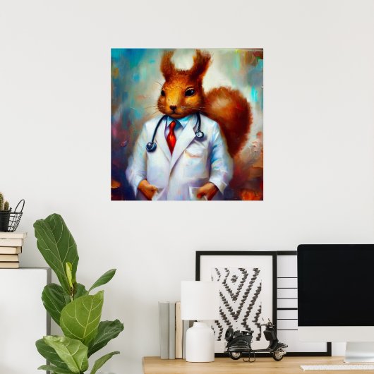 eekhoorndokter poster (Thuiskantoor)