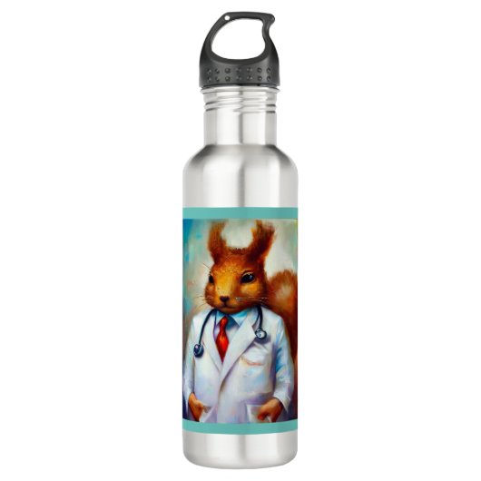 eekhoorndokter waterfles  (Voorkant)