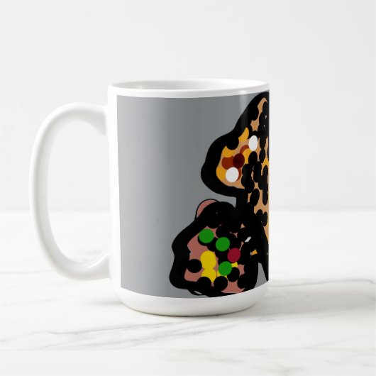 Eekhoorndot art koffiemok (Links)