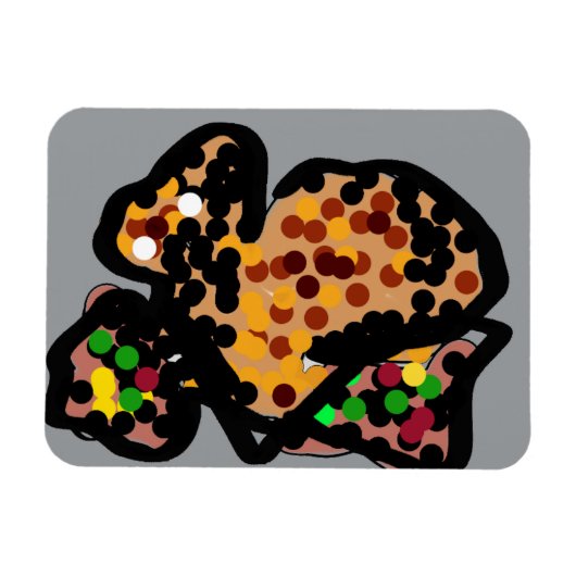 Eekhoorndot art magneet (Horizontaal)