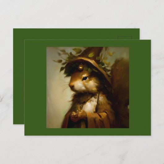 eekhoorndruïde briefkaart (Voorkant / Achterkant)