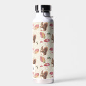 Eekhoornen en stools Autumn Patroon op maat Waterfles (Links)