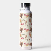 Eekhoornen en stools Autumn Patroon op maat Waterfles (Rechts)
