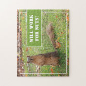 Eekhoornfoto Werkt Voor Noten Legpuzzel (Verticaal)