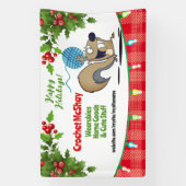 Eekhoorngaren haak breien ambacht show display spandoek (Verticaal)