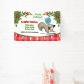 Eekhoorngaren haak breien ambacht show display spandoek (Insitu)