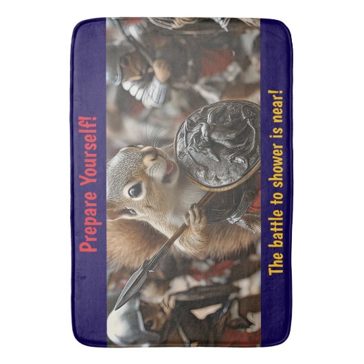 eekhoorngevecht badmat (Voorkant Verticaal)