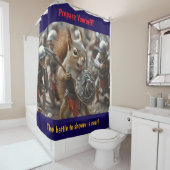 eekhoorngevecht douchegordijn (In situ)