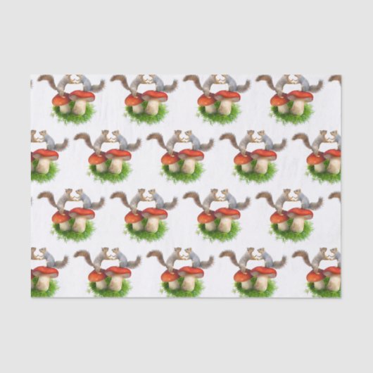 Eekhoornhaar op papier voor rode paddenstoelen (Voorkant)