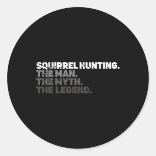 Eekhoornjacht Seizoen Eekhoorn Grappig Hunt Ronde Sticker