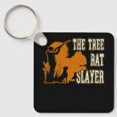 Eekhoornjager De boomlaag rekt de eekhoorn Sleutelhanger (Voorkant)