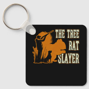 Eekhoornjager De boomlaag rekt de eekhoorn Sleutelhanger