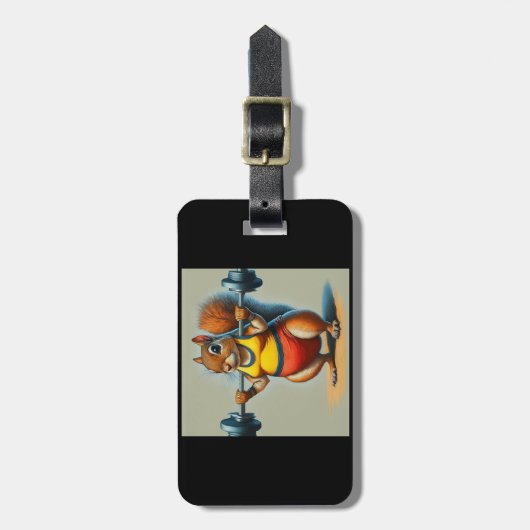 Eekhoornkracht Bagagelabel (Voorkant verticaal)