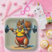 Eekhoornkracht Papieren Bordje (Feest)