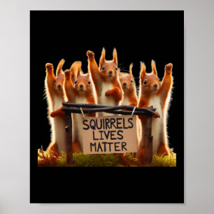 Eekhoornlevens Sticker Poster