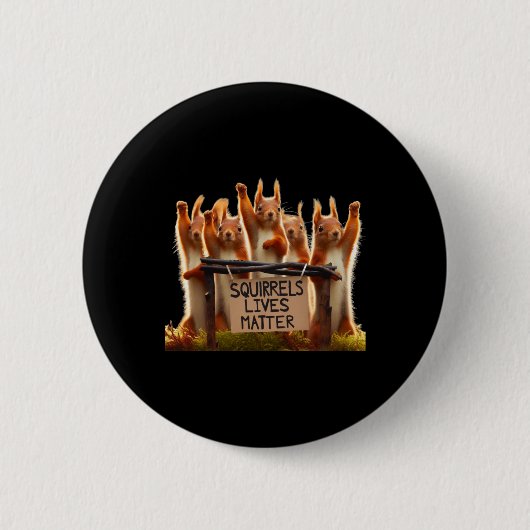 Eekhoornlevens Sticker Ronde Button 5,7 Cm (Voorkant)