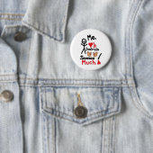 Eekhoornliefhebber Cartoon Ronde Button 5,7 Cm (In situ)