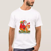 Eekhoornliefhebber Santa Riding T-shirt (Voorkant)