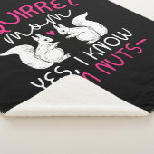 Eekhoornmoeder Ik weet dat ik Nuts ben Sherpa Deken (3/4)