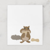 Eekhoornoogstnoten Plaatskaartje (Buitenkant ongevouwen)