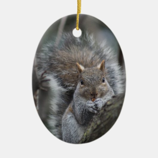 Eekhoornornament Keramisch Ornament (Voorkant)