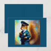 Eekhoornpolitieman Briefkaart (Voorkant / Achterkant)