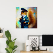 Eekhoornpolitieman Poster (Thuiskantoor)