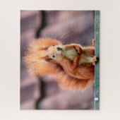 Eekhoornportret, Jigzaag Puzzle Legpuzzel (Verticaal)
