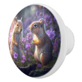 Eekhoornpraat - Kinder fantasie Keramische Knop (Rechts)