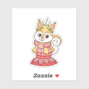 eekhoornprinses sticker