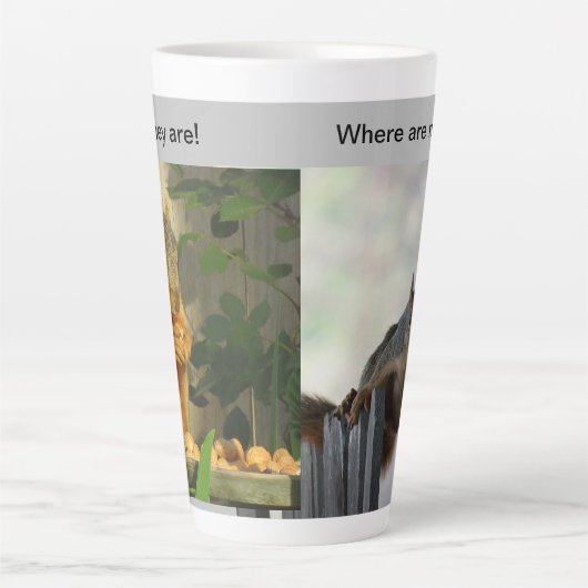 Eekhoornregel Latte Mok (Voorkant)