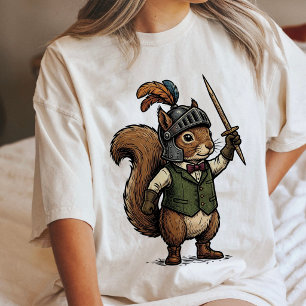 Eekhoornridder met zwaard Tri-Blend shirt