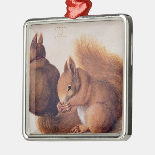Eekhoorns, 1512 metalen ornament (Links)