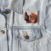 Eekhoorns, 1512 vierkante button 5,1 cm (In situ)