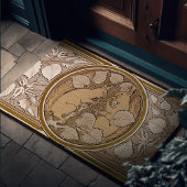 Eekhoorns Art Deco Burnt Sand Brown Walter Crane Deurmat