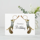 Eekhoorns blaaspaarden kaart (Staand voorkant)