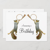 Eekhoorns blaaspaarden kaart (Voorkant / Achterkant)