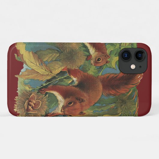  eekhoorns, boscreten, wilde dieren Case-Mate iPhone case (Achterkant (horizontaal))