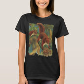  eekhoorns, boscreten, wilde dieren t-shirt (Voorkant)