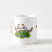 Eekhoorns dansen in de Grass Mok (Voorkant links)