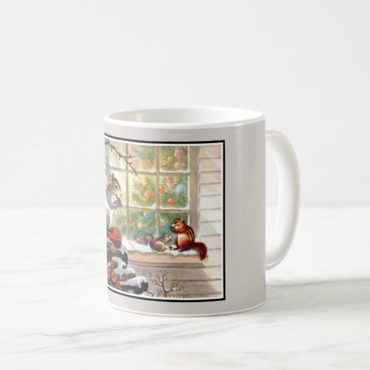  eekhoorns en Chipmunk kerst Mok (Voorkant rechts)