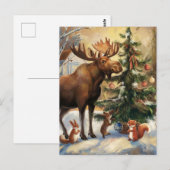 Eekhoorns en Eekhoorns Kerstmis Briefkaart (Voorkant / Achterkant)