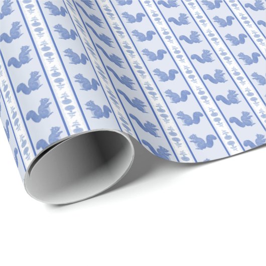 Eekhoorns en Hydrangea's Cadeaupapier (Rol Hoek)