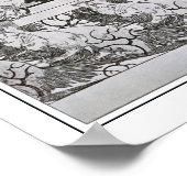 Eekhoorns en vogels van Art Nouveau Style, Mucha Poster (Hoek)